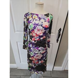 NWT Etro Made‎ in Italy Floral Print Silk Blend Dress – Size 44 (MSRP $1,395)